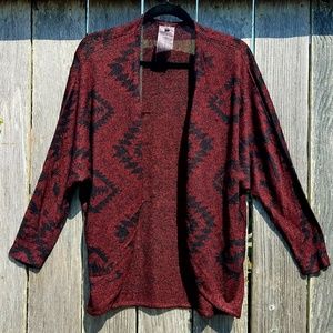 Burgundy Bohemian Cardigan